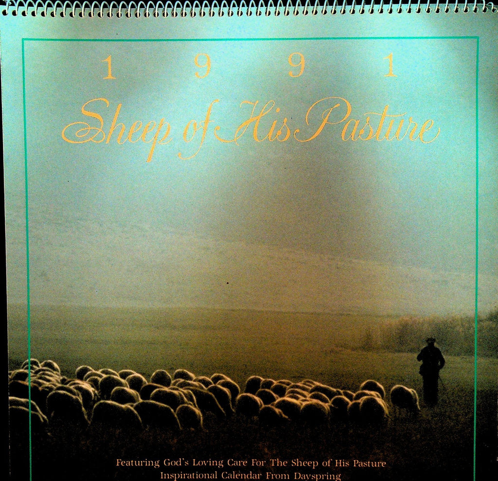 Sheep of His Pasture 1991 Calendar Dayspring Inspirational Calendar0