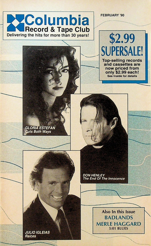 Columbia Record & Tape Club Catalog February 1990 Don Henley Gloria Estefan0