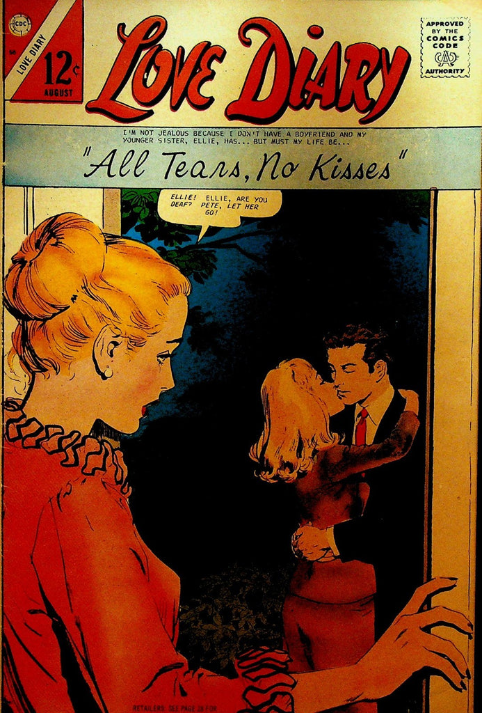 Love Diary 50 Charlton Comics Romance 1967 All Tears No Kisses0