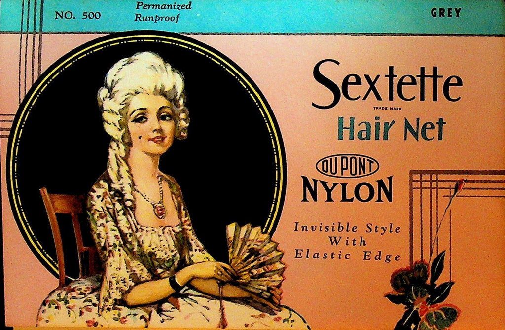 Sextette Hair Net Grey in Envelope #500 Dupont Nylon0