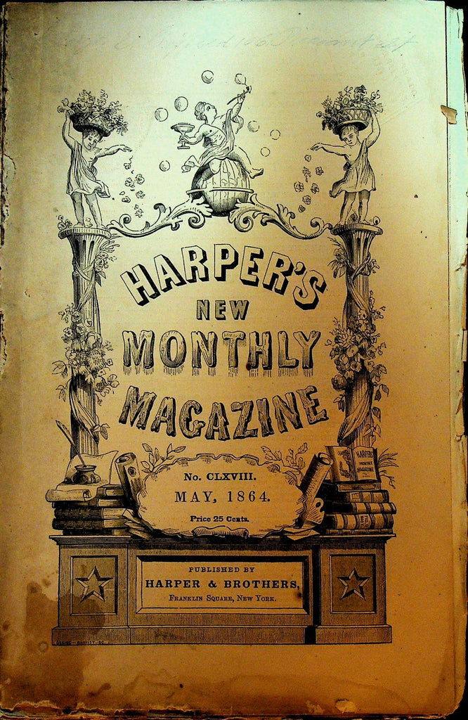 Harper's New Monthly Magazine May 1864 Eskimos Denis Duval Sittna Convent0