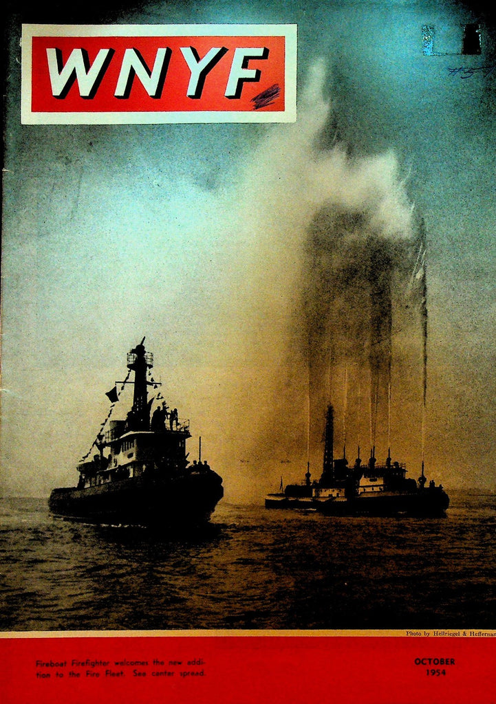 WNYF With New York Firefighters Magazine October 1954 Fleet Boats Fireboats0
