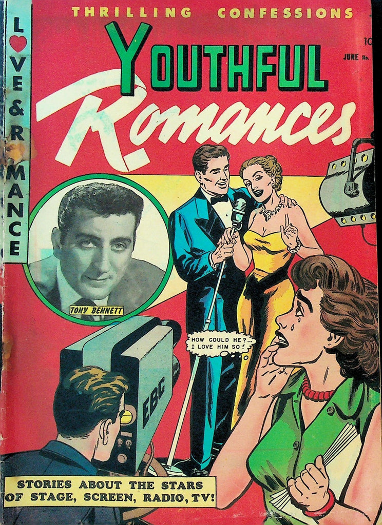 Youthful Romances 12 Pix Parade 1952 Golden Age Romance Comic Tony Bennett0