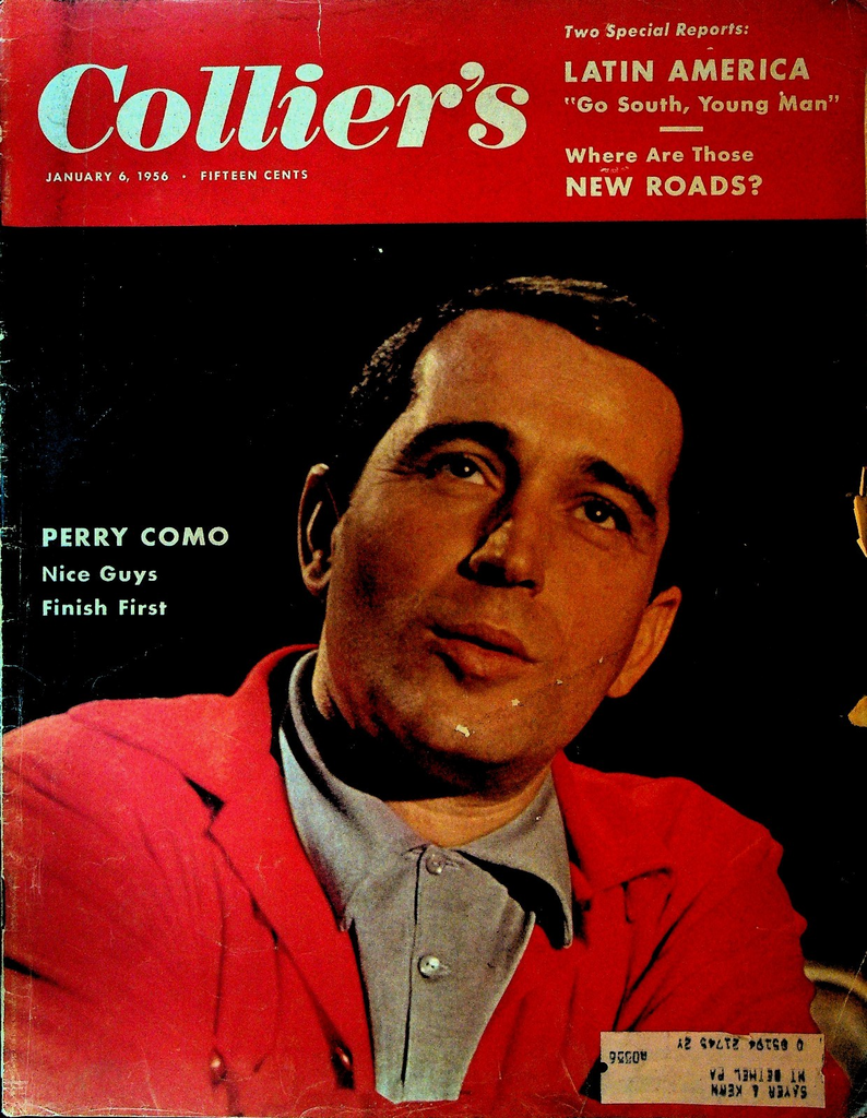 Collier's Magazine January 6 1956 Perry Como Adolf Hitler Hot Rod Hundley0