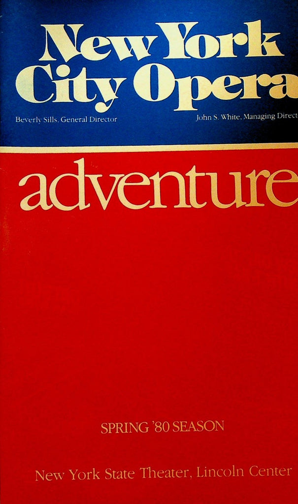 Les Contes d'Hoffmann New York City Opera Playbill April 18 19800