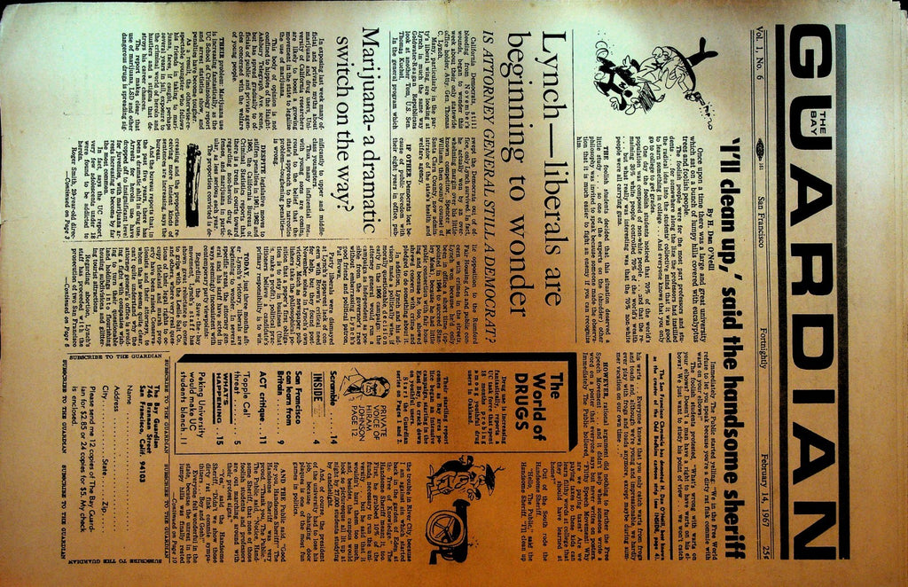 San Francisco Bay Guardian February 14 1967 Ruth Bernhard Marijuana Peking China0