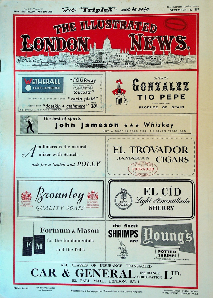 Illustrated London News December 14 1957 London Train Accident NASA Vanguard0