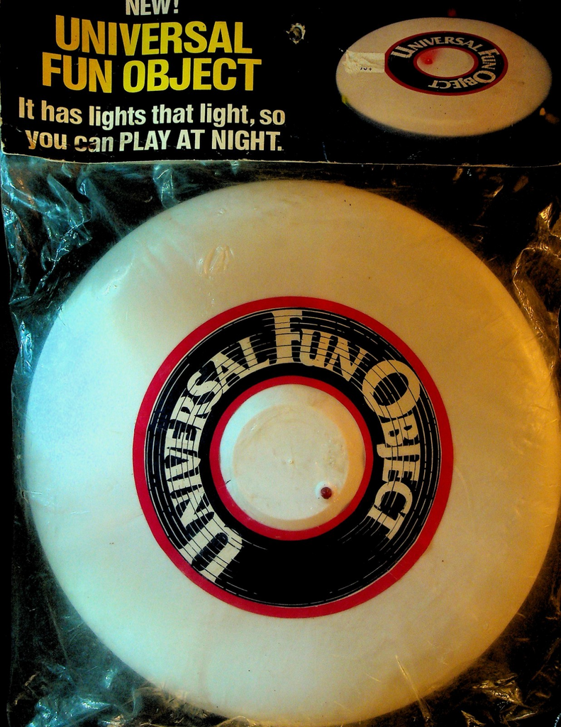 Universal Fun Object Unopened Flying Disc ca 1980 Lights Up0