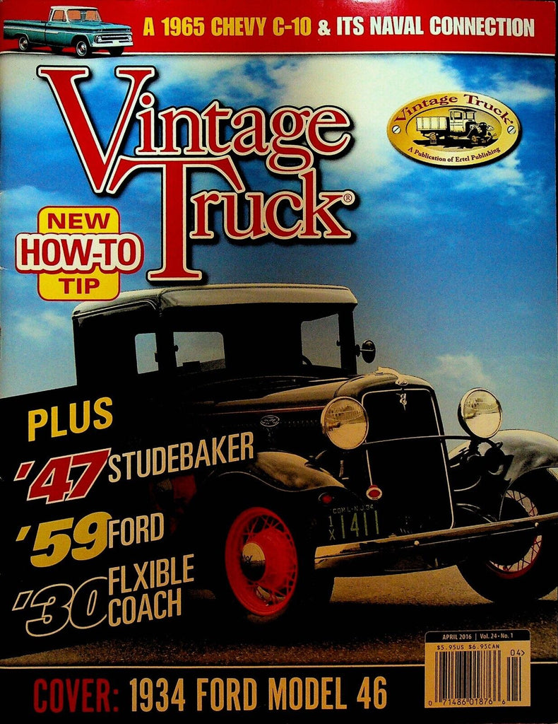 Vintage Truck Magazine April 2016 Studebaker Ford Jeep Chevy Met-L Wood