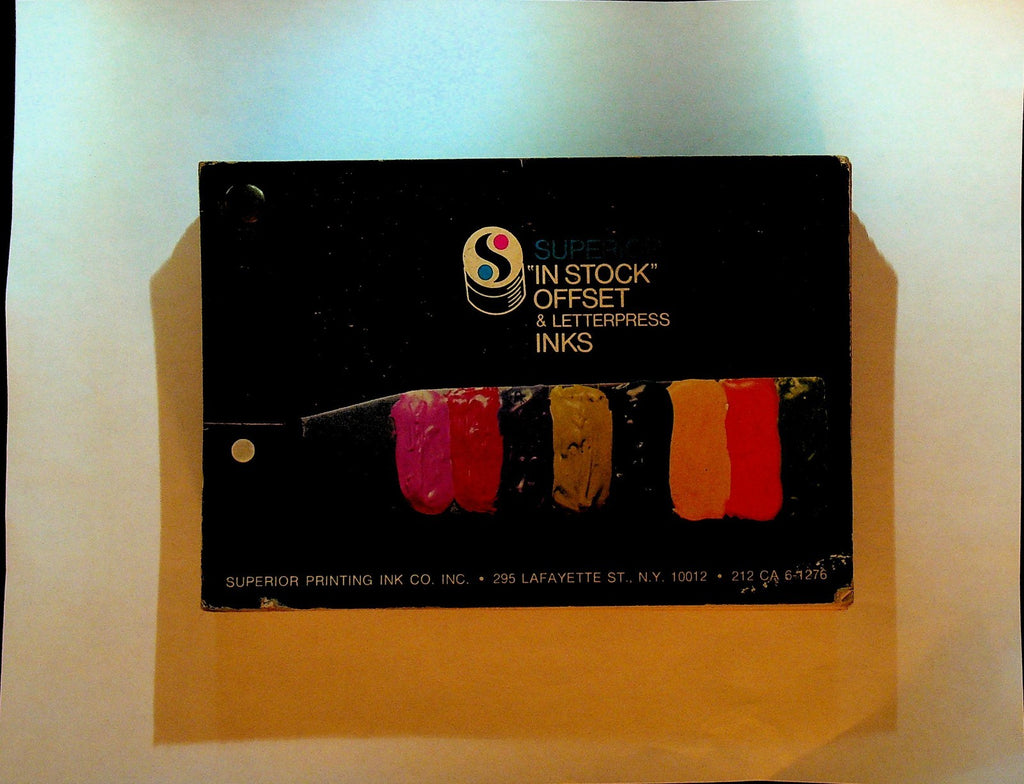 Superior In Stock Offset & Letterpress Inks Color Guide 1970s0