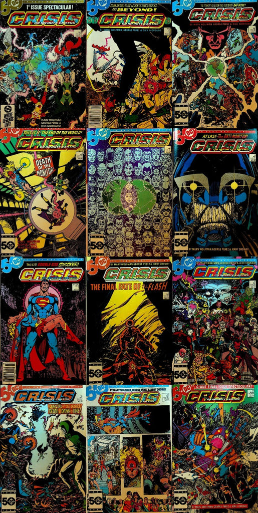 Crisis on Infinite Earths Complete Set of 12 Marv Wolfman George Perez DC0