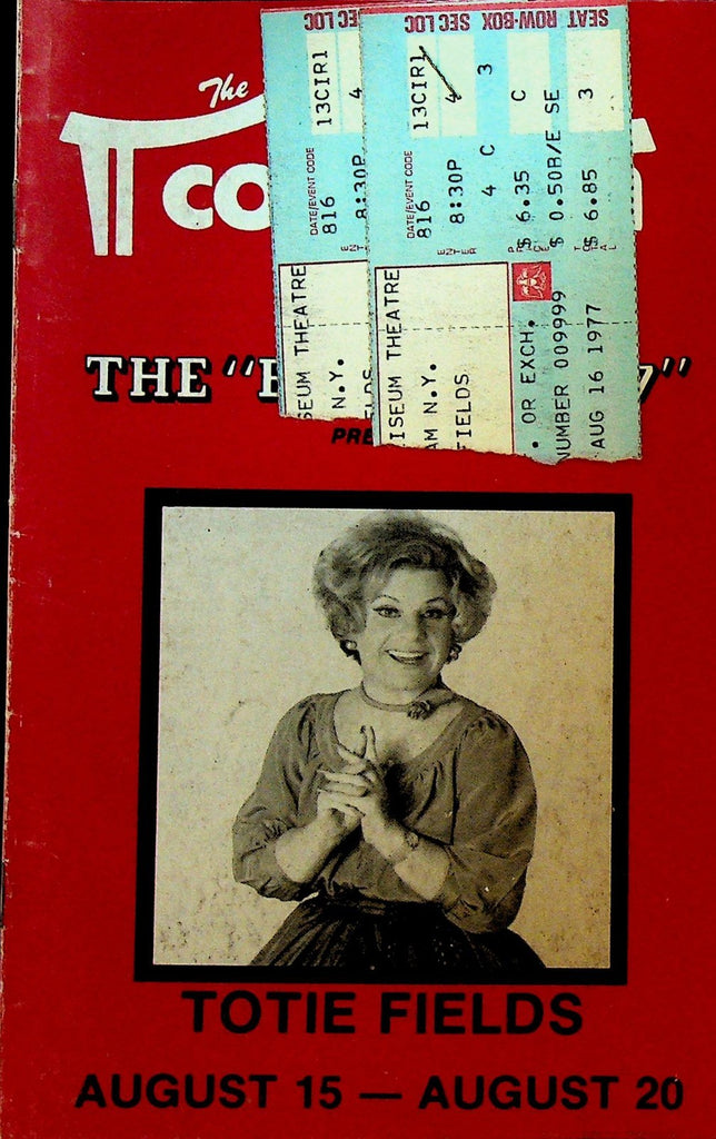Totie Fields 1977 Program Gloria Loring Davey Karr0