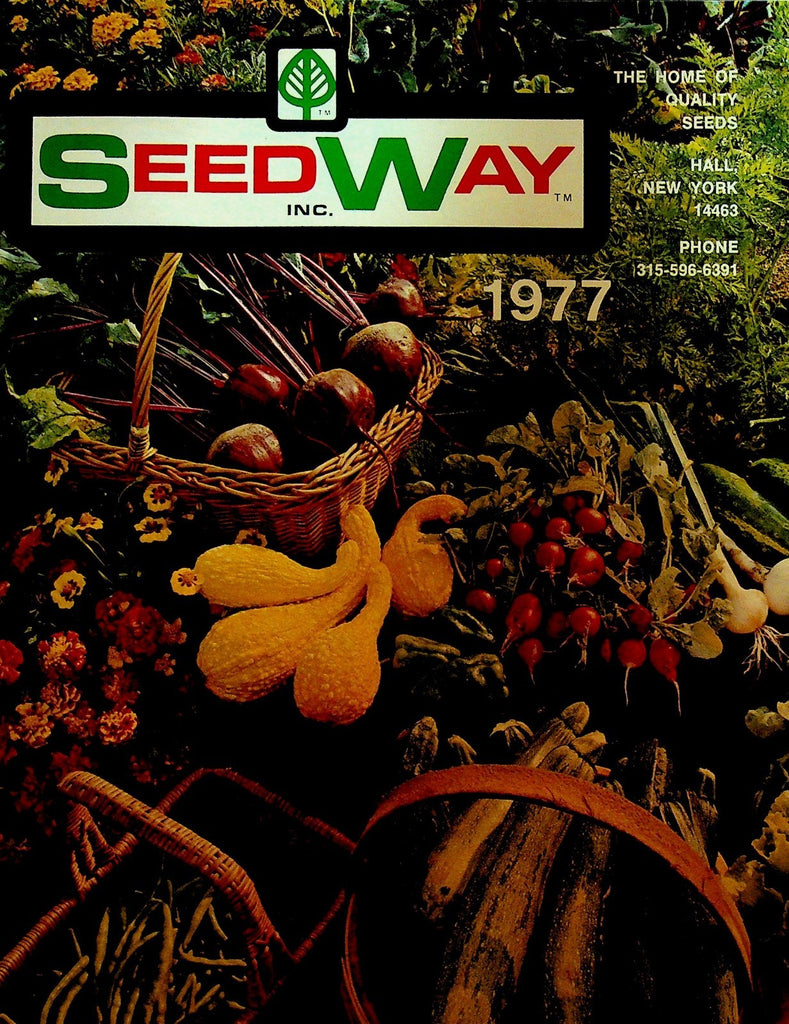 Seedway 1977 Catalog Flowers Vegetables Quality Seeds Hall NY0