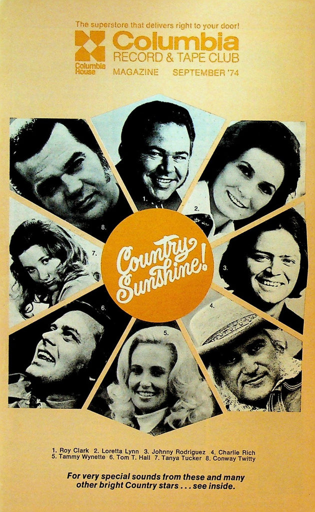 Columbia Record & Tape Club Catalog September 1974 Roy Clark Tanya Tucker0