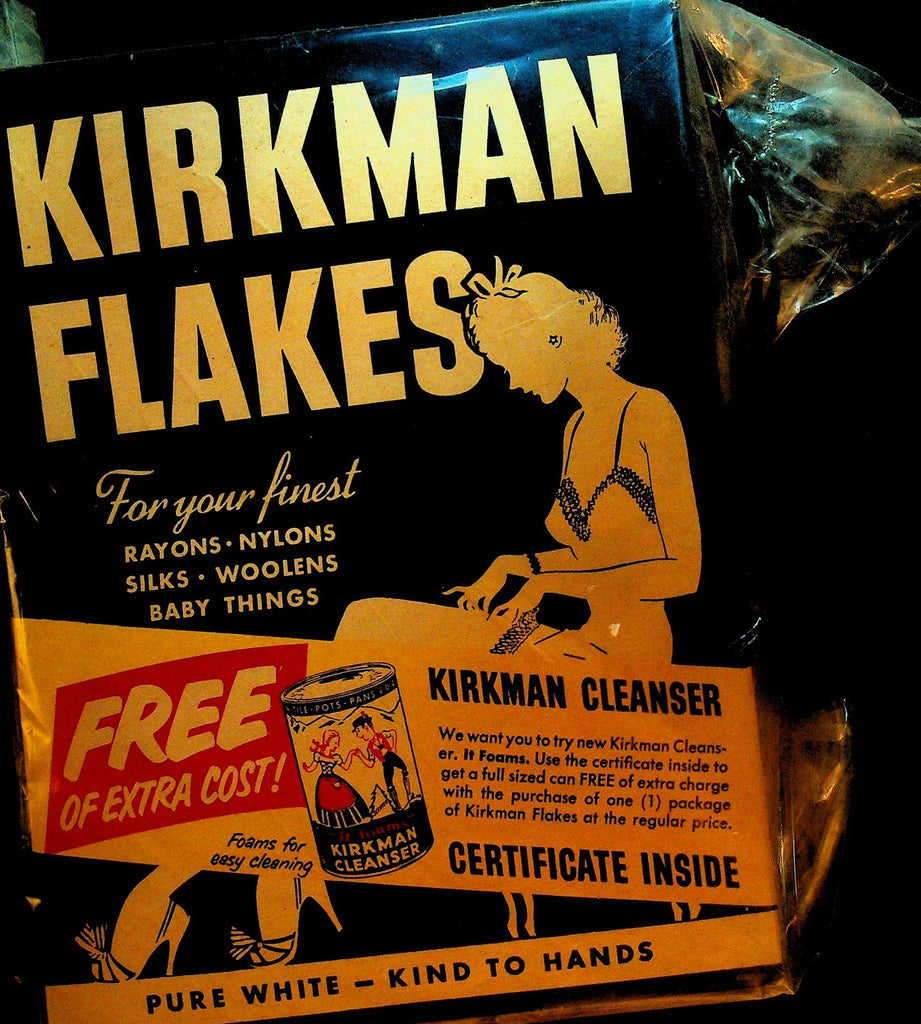Kirkman Flakes 1951 Unopened Box Colgate Palmolive Large Size0