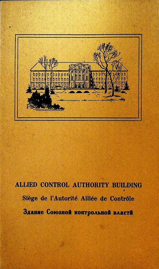 Allied Control Authority Building Menu Berlin Germany Post WWII August 14 19470