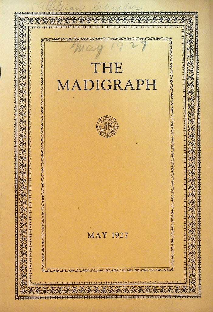 The Madigraph School Magazine Madison Junior High Rochester NY May 19270
