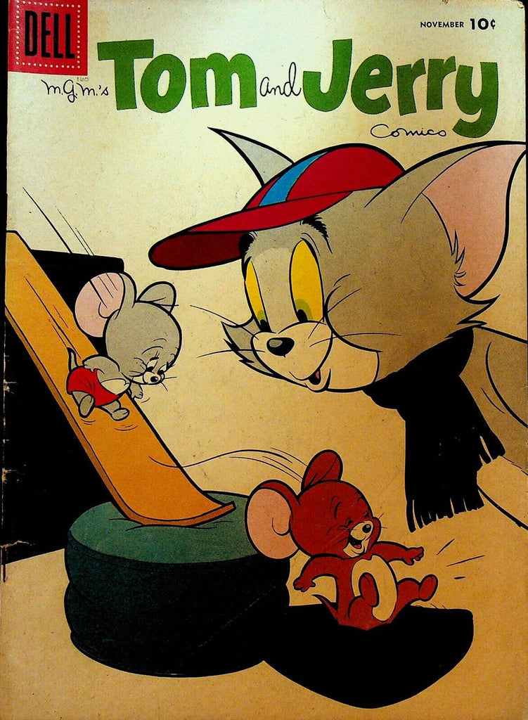 Tom and Jerry  Comic Book 160 Dell Comics 1957 Slide Dresser