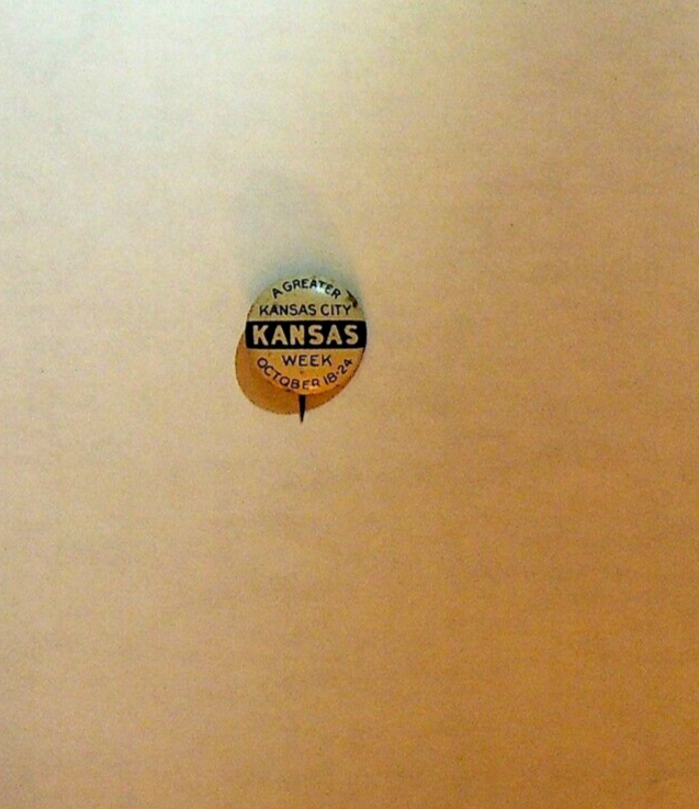 A Greater Kansas City Kansas Week Vintage Pinback