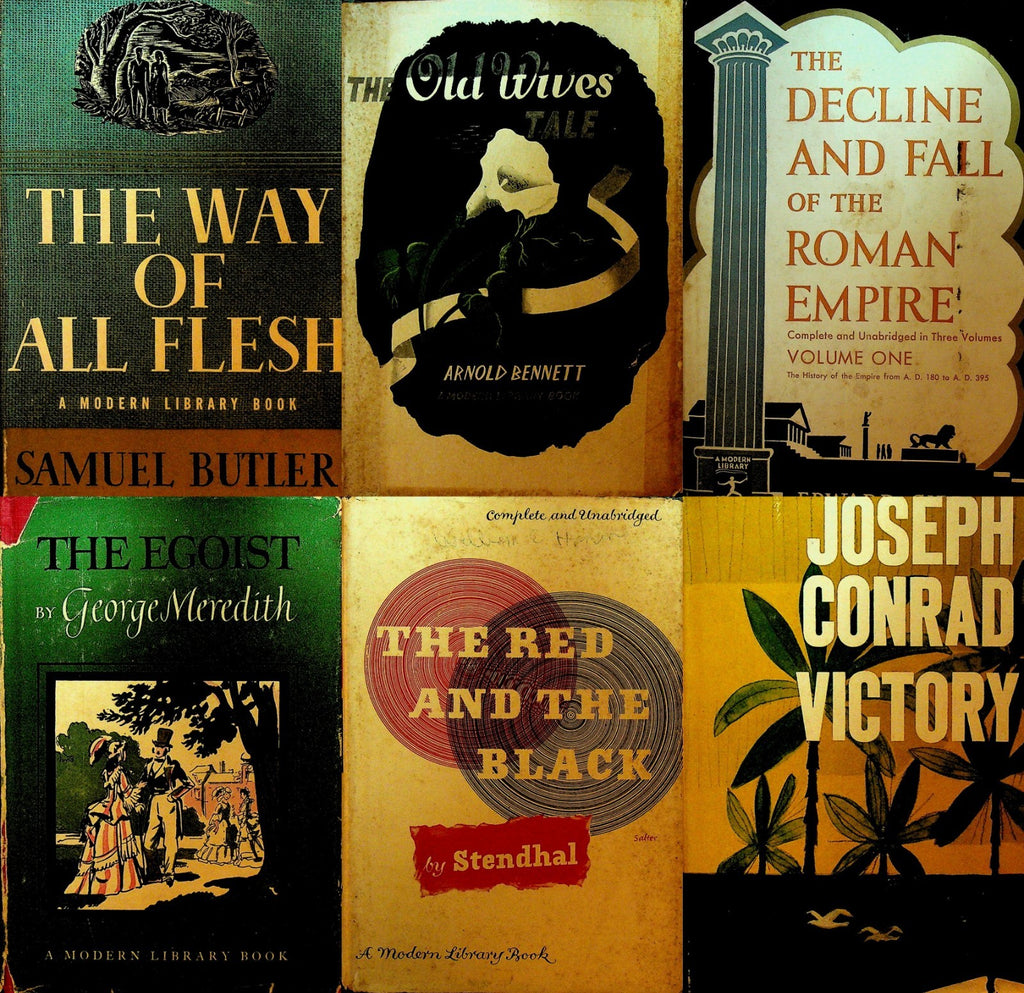 Modern Library HC DJ Lot of 6 Edward Gibbon Joseph Conrad Samuel Butler0