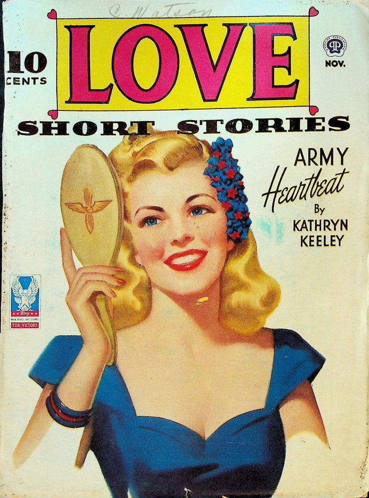 Love Short Stories Pulp November 1943 Kathryn Keeley Margery Woods Peggy Gaddis0