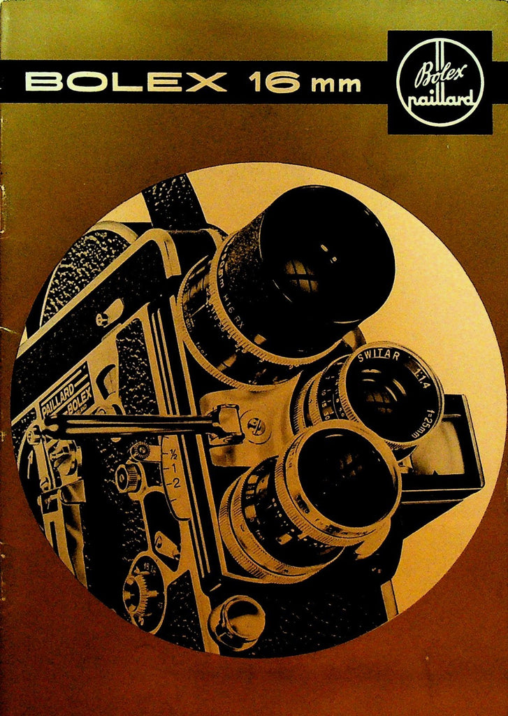 Bolex 16 mm Catalog 1958 Cameras & Accessories Paillard SA0