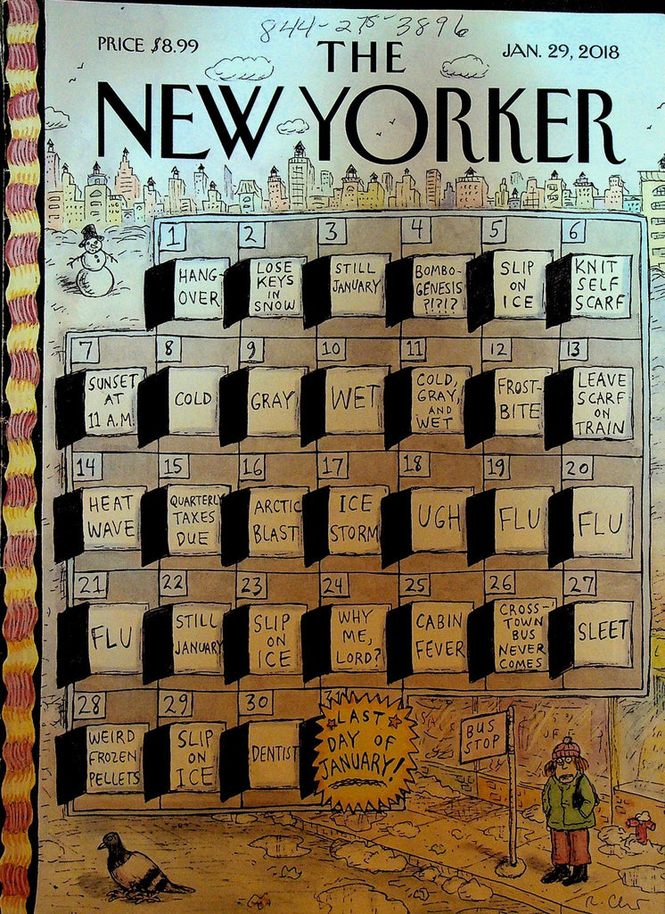 New Yorker Magazine January 29 2018 Roz Chast Calvin Trillin Danh Vo0