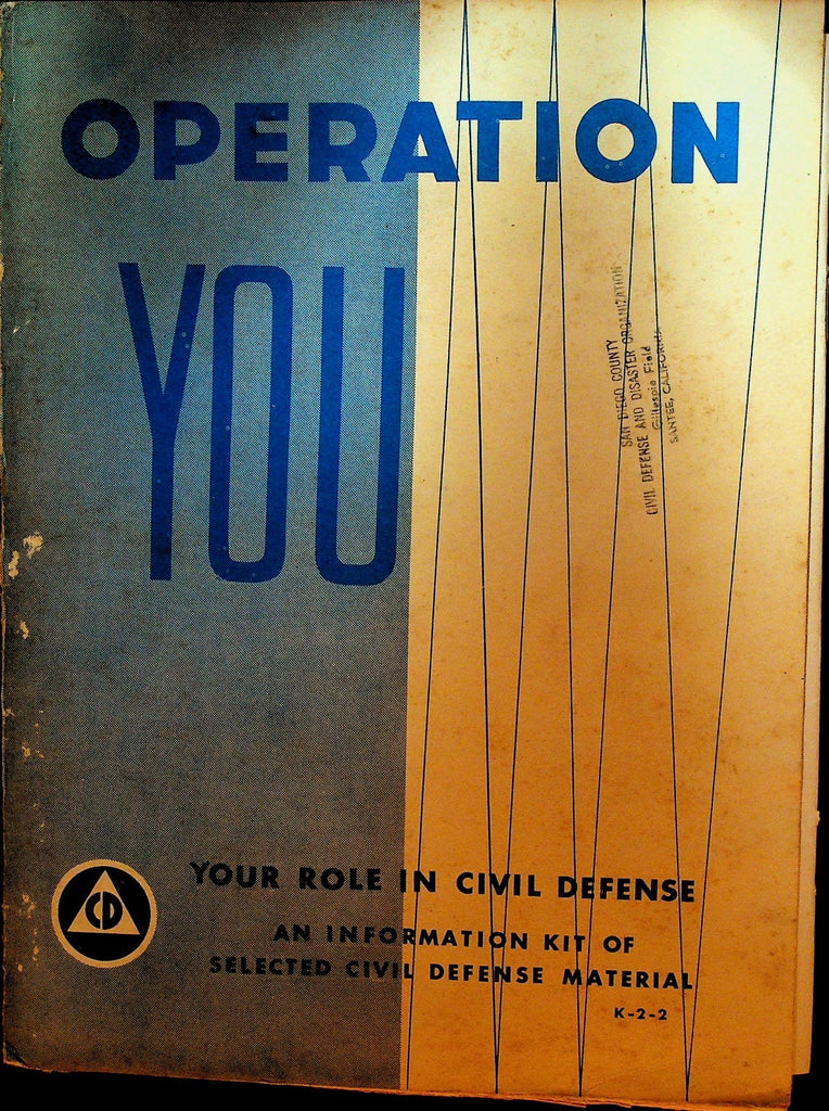 Operation You Your Role in Civil Defense Information Kit 1950s0