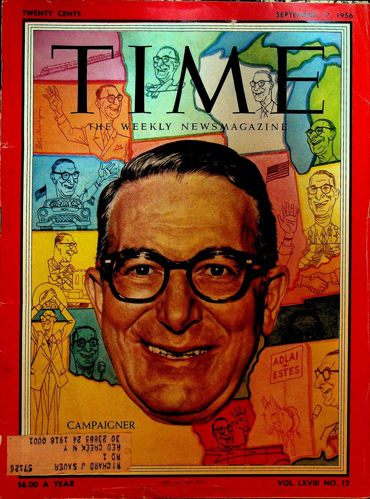 Time September 17 1956 Estes Kefauver Civil Rights Movement Elizabeth Taylor0