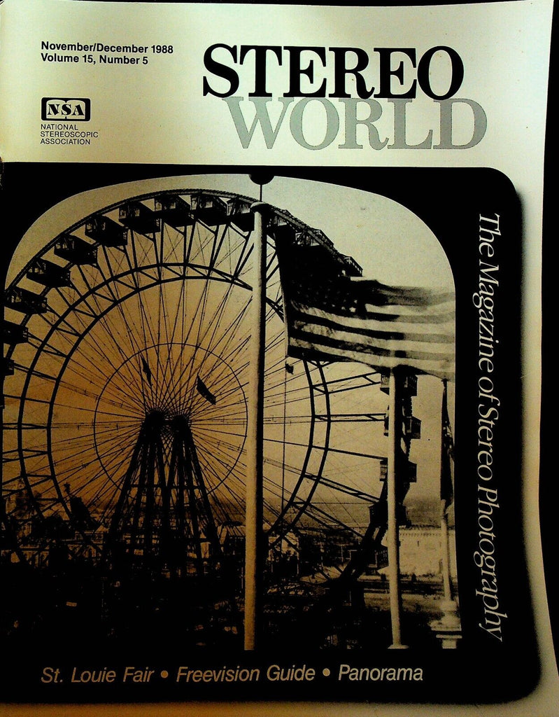 Stereo World Magazine of Photography November 1988 St Louis World's Fair 1904