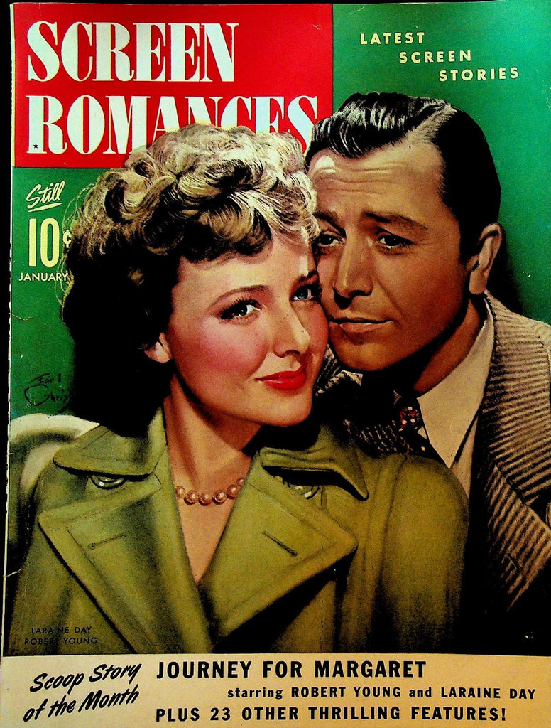 Screen Romances January 1943 Robert Young Laraine Day Judy Garland Gene Kelly0