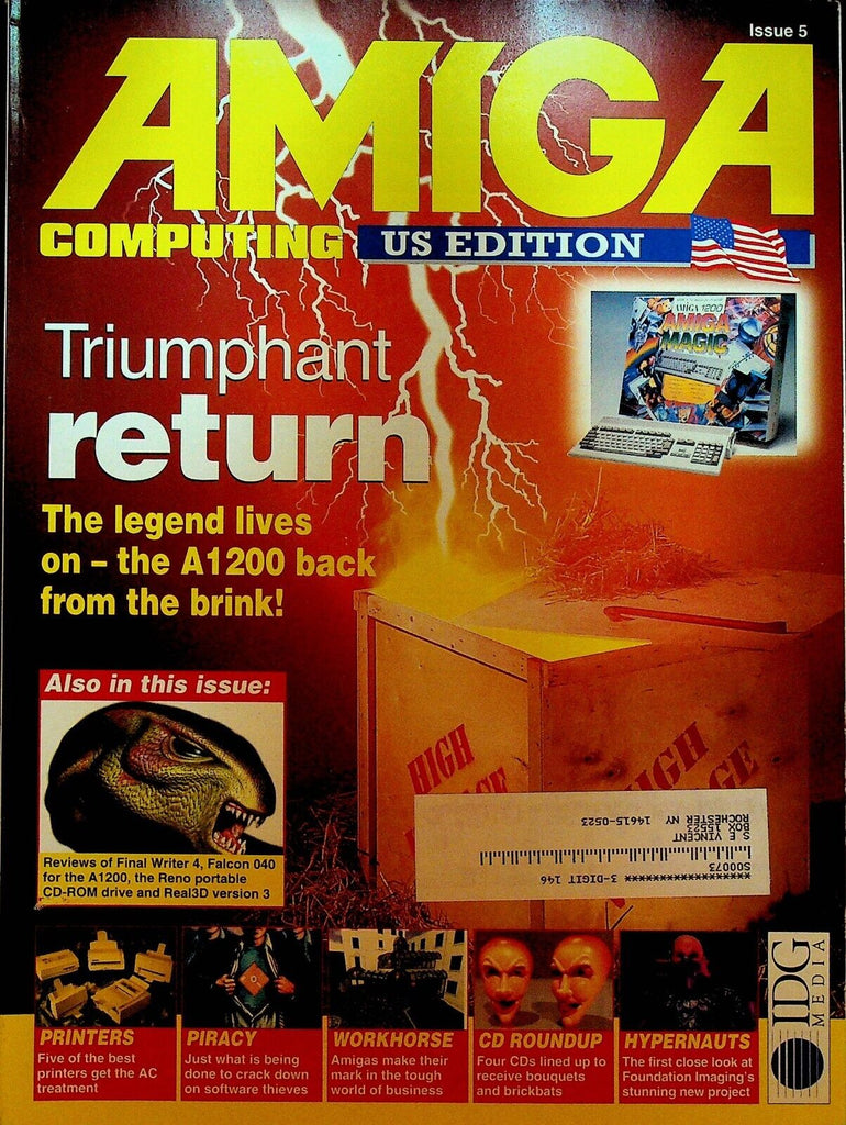 Amiga Computing Magazine 5 1994 A1200 Cricket Pole Position