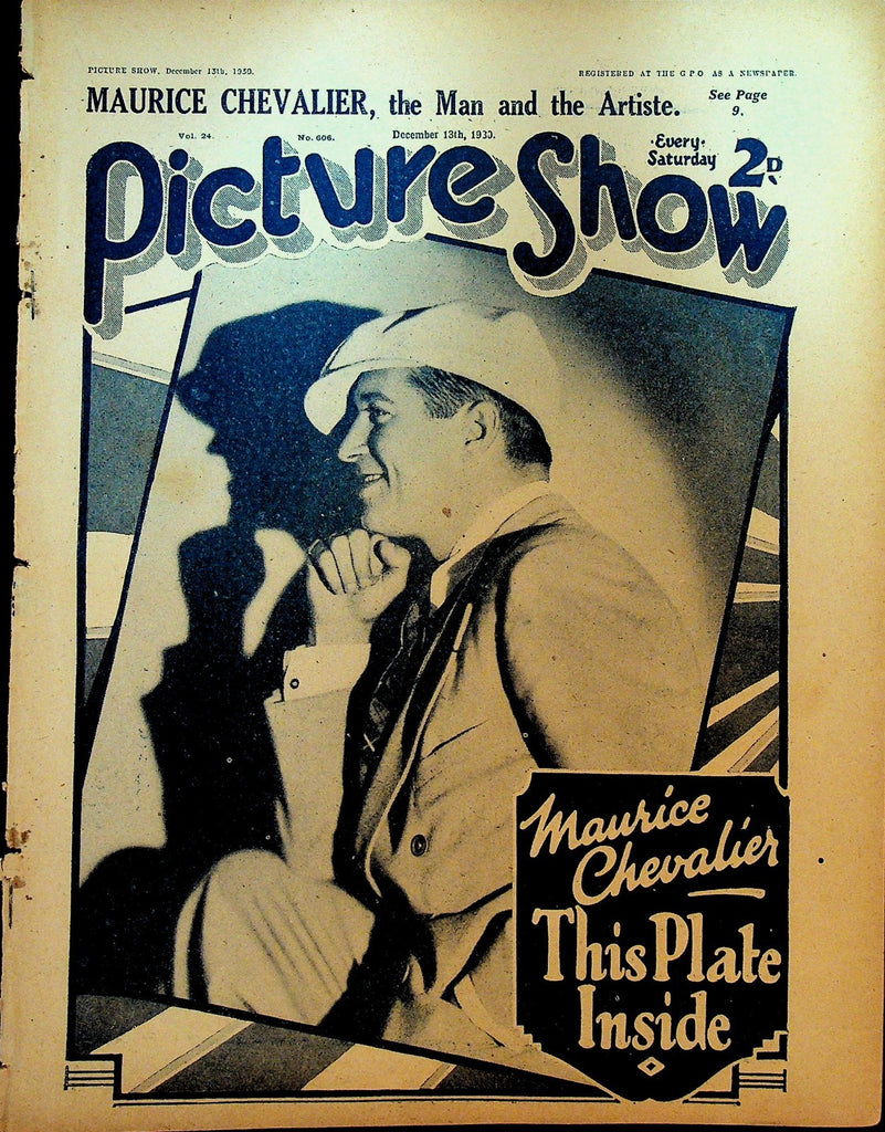 Picture Show Magazine December 13 1930 Maurice Chevalier Rex Beach0
