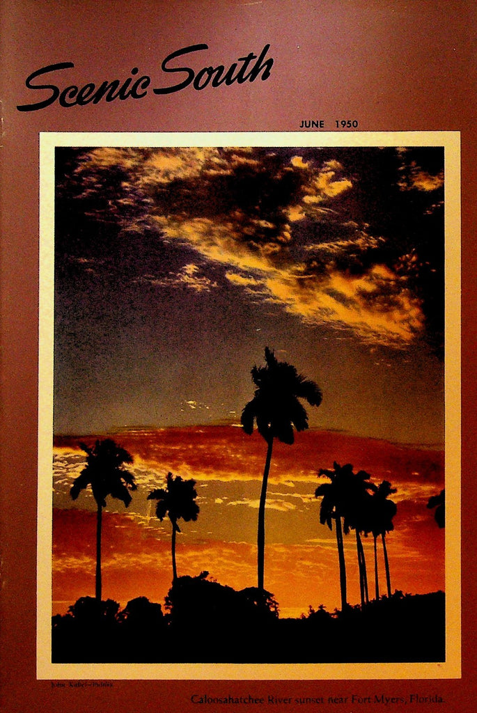 Scenic South Magazine June 1950 Standard Oil Fort Myers Florida River0