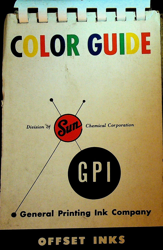 GPI General Printing Ink Company Color Guide 1960s0