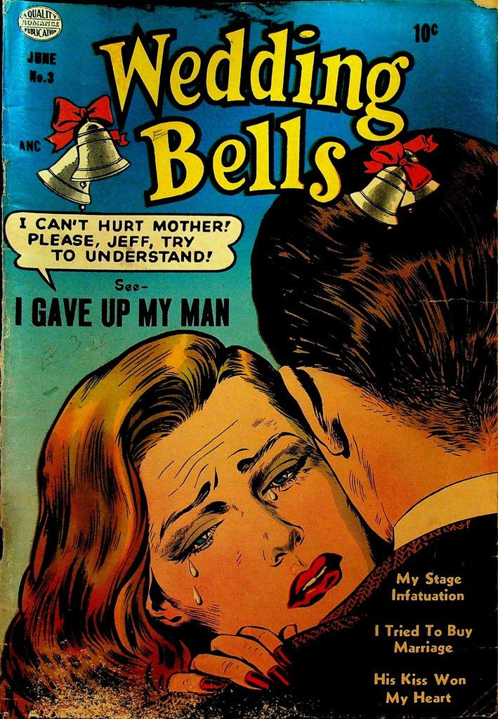 Wedding Bells 3 Quality Comics 1954 Golden Age Romance Comic0