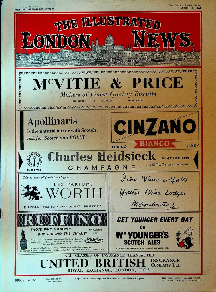 Illustrated London News April 4 1964 Beatles Anchorage Earthquake Peter Lorre