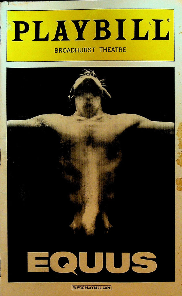 Equus Playbill October 2008 Daniel Radcliffe Kate Mulgrew Richard Griffiths0
