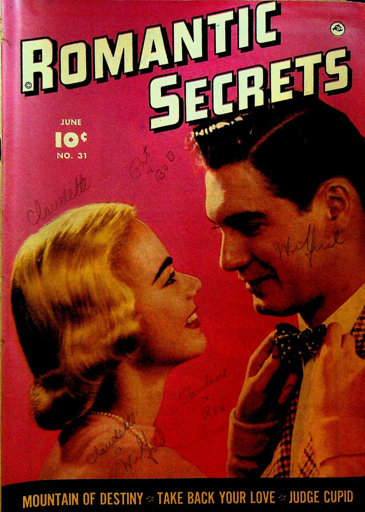 Romantic Secrets 31 Fawcett 1952 Golden Age Romance Comic0