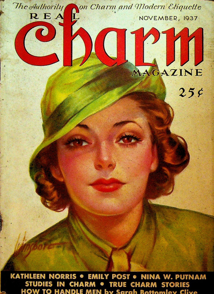 Real Charm Magazine November 1937 Dorothy Parker Irene Dunne John Winisboro0