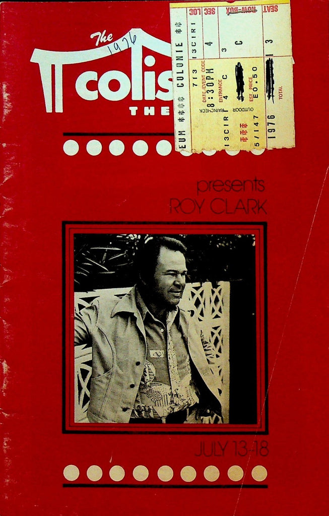 Roy Clark in Concert Souvenir Program 1976 Coliseum Theatre Tommy Overstreet0