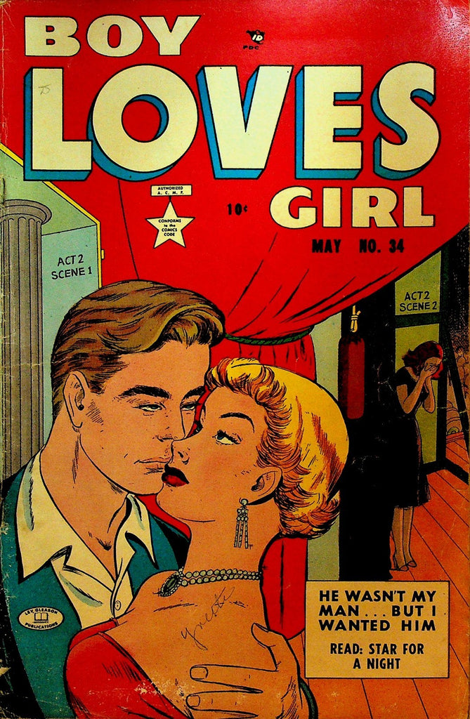 Boy Loves Girl 34 Lev Gleason 1953 Golden Age Romance Comic0