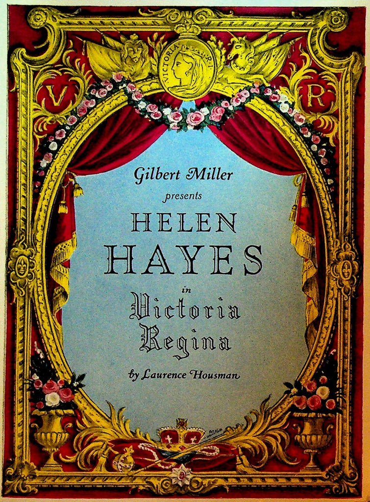 Victoria Regina Ad Brochure Helen Hayes Broadhurst Theatre0