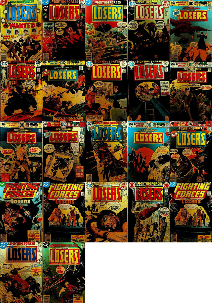Our Fighting Forces Featuring the Losers Lot of 22 DC Military Bronze Age0