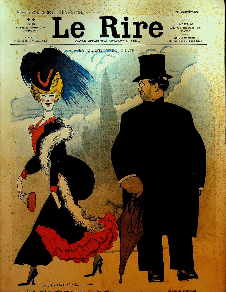 La Rire French Humor Magazine New Series 206 January 12 19070