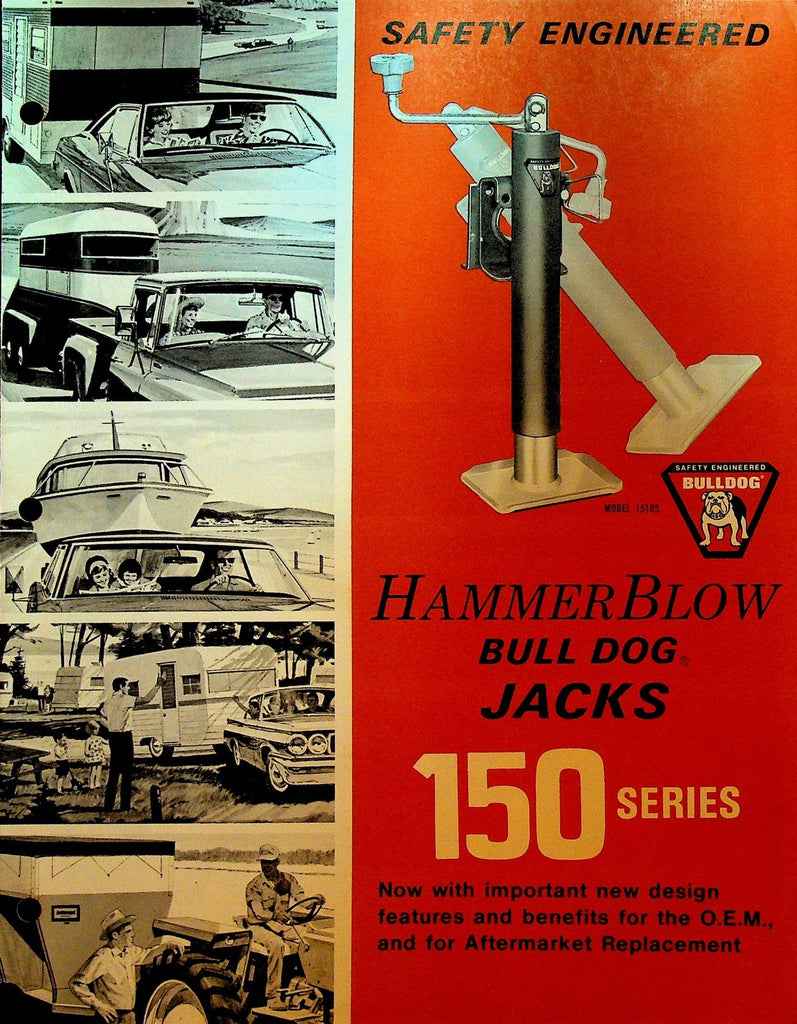 Hammer Blow Bull Dog Jacks 150 Series Brochure 1973 Opens Up0