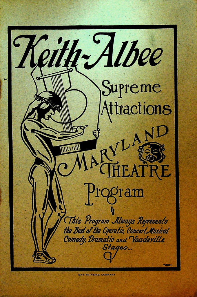 Keith Albee Maryland Theatre Program January 31 1927 Nan Halperin Marie Marion0