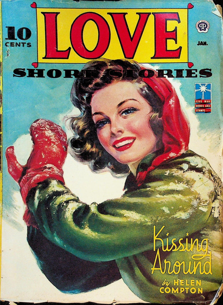 Love Short Stories Pulp January 1943 Snowball Fight Cover Helen Compton0