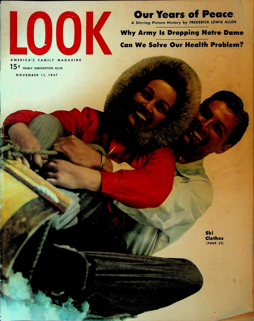 Look Magazine November 11 1947 Jean Peters Kenneth Cramer Joan Bennett0