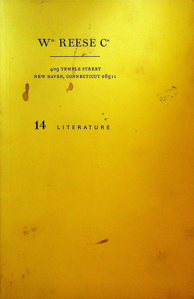Wm Reese Co Literature Book Catalog 14 New Haven Connecticut0